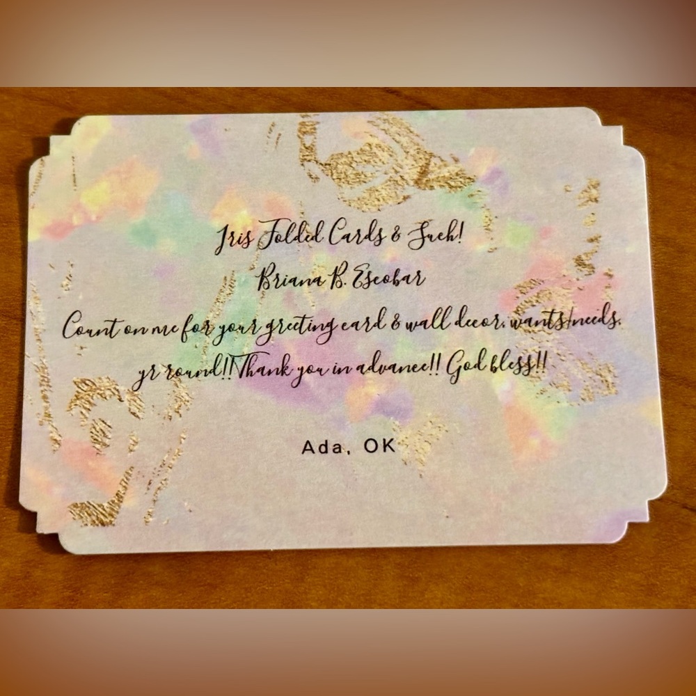 Iris Folded Cards & Wall decor!